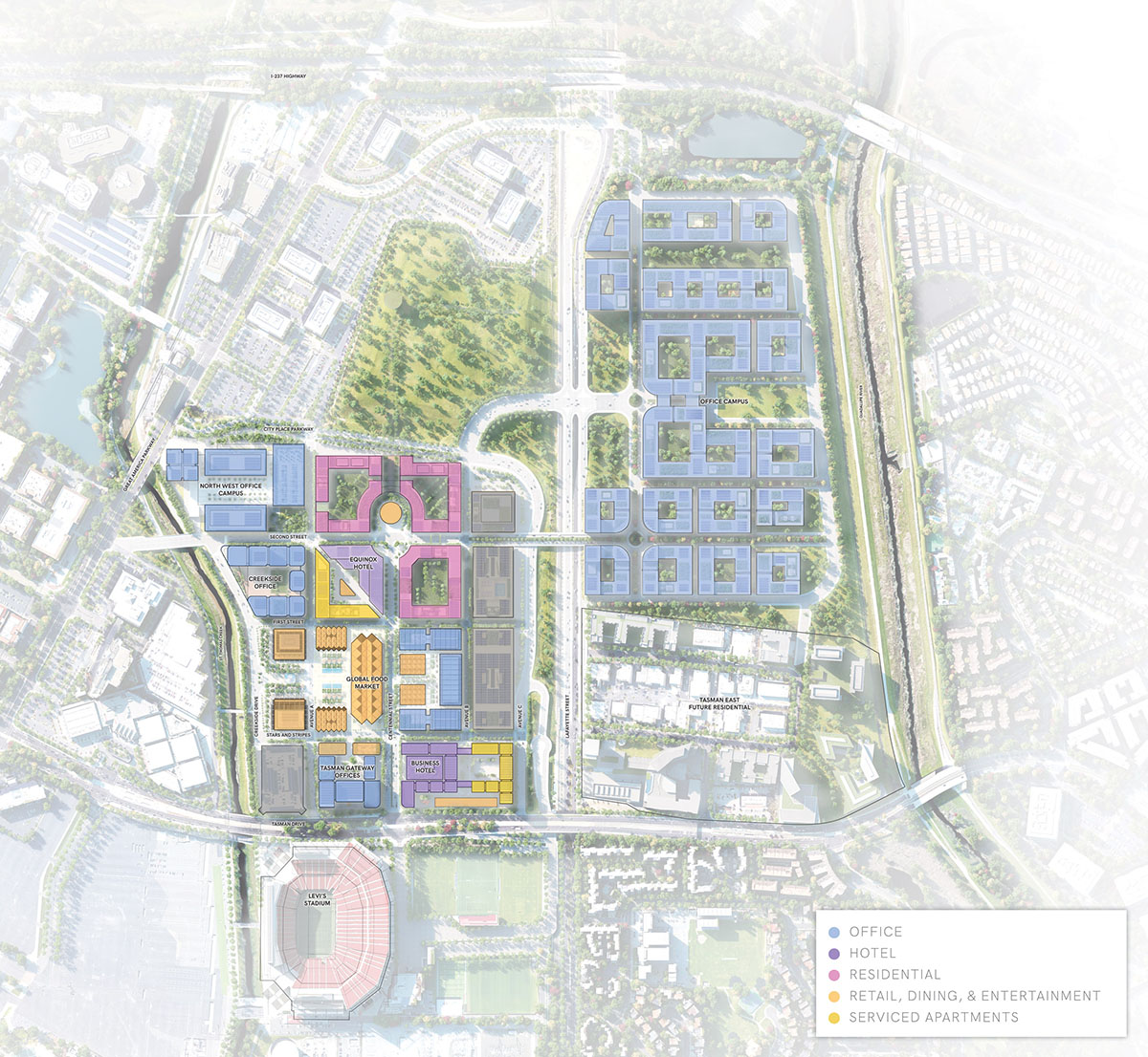 Foster + Partners unveils new mixed-use development for the city of Santa Clara