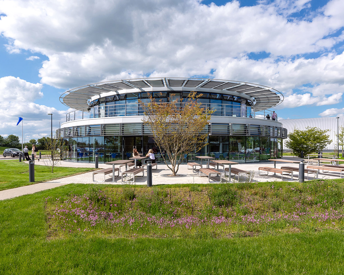 WilkinsonEyre completes new student village made of timber modular housing pods at Dyson Institute