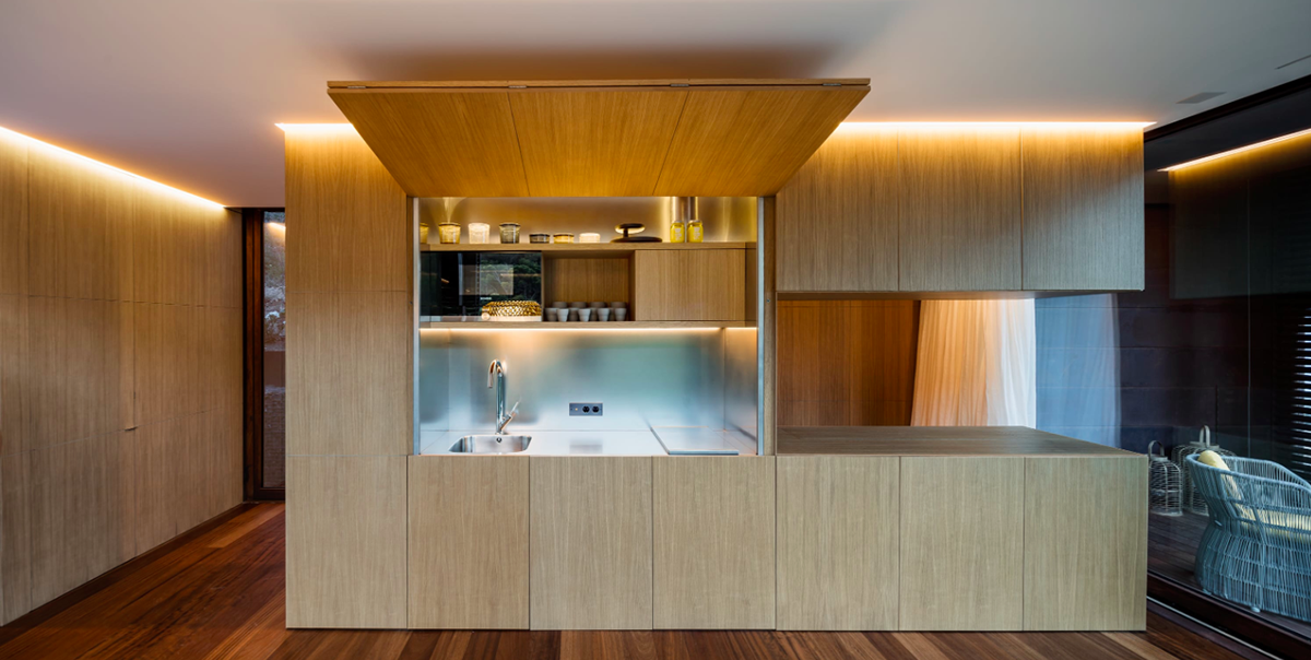 This Is Arquitectura completes corten steel Guest Pavilion in the middle of forest in Spain