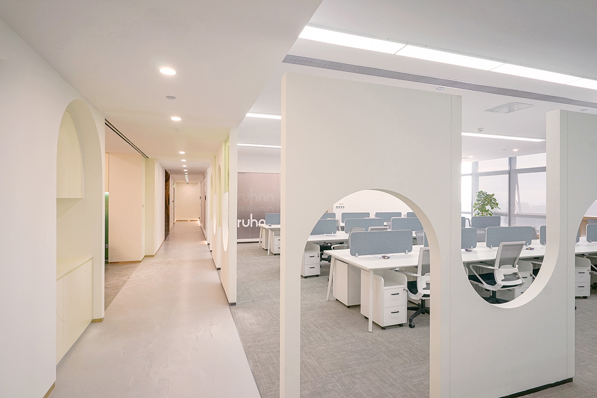 InDeco completes Ruhnn Culture Office with colorful spatial pattern in Hangzhou, China