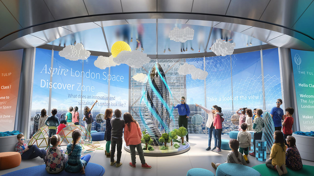 Foster + Partners reveals updated visuals for The Tulip tower in London