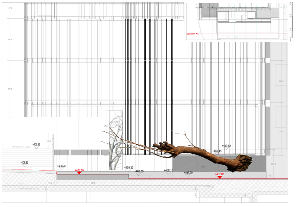 Giovanni Vaccarini wraps SPG Headquarters with countless glass fins, placed perpendicular to facade