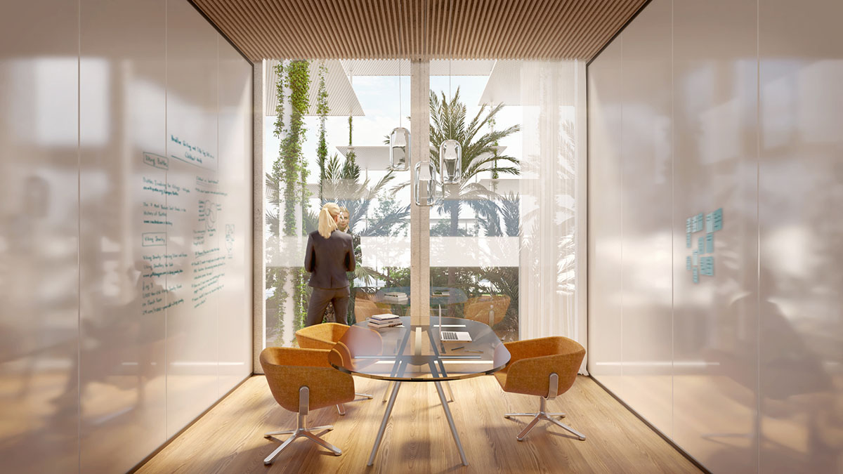 BIG designs research center with solar canopies referencing to shaded plazas and streets of Seville