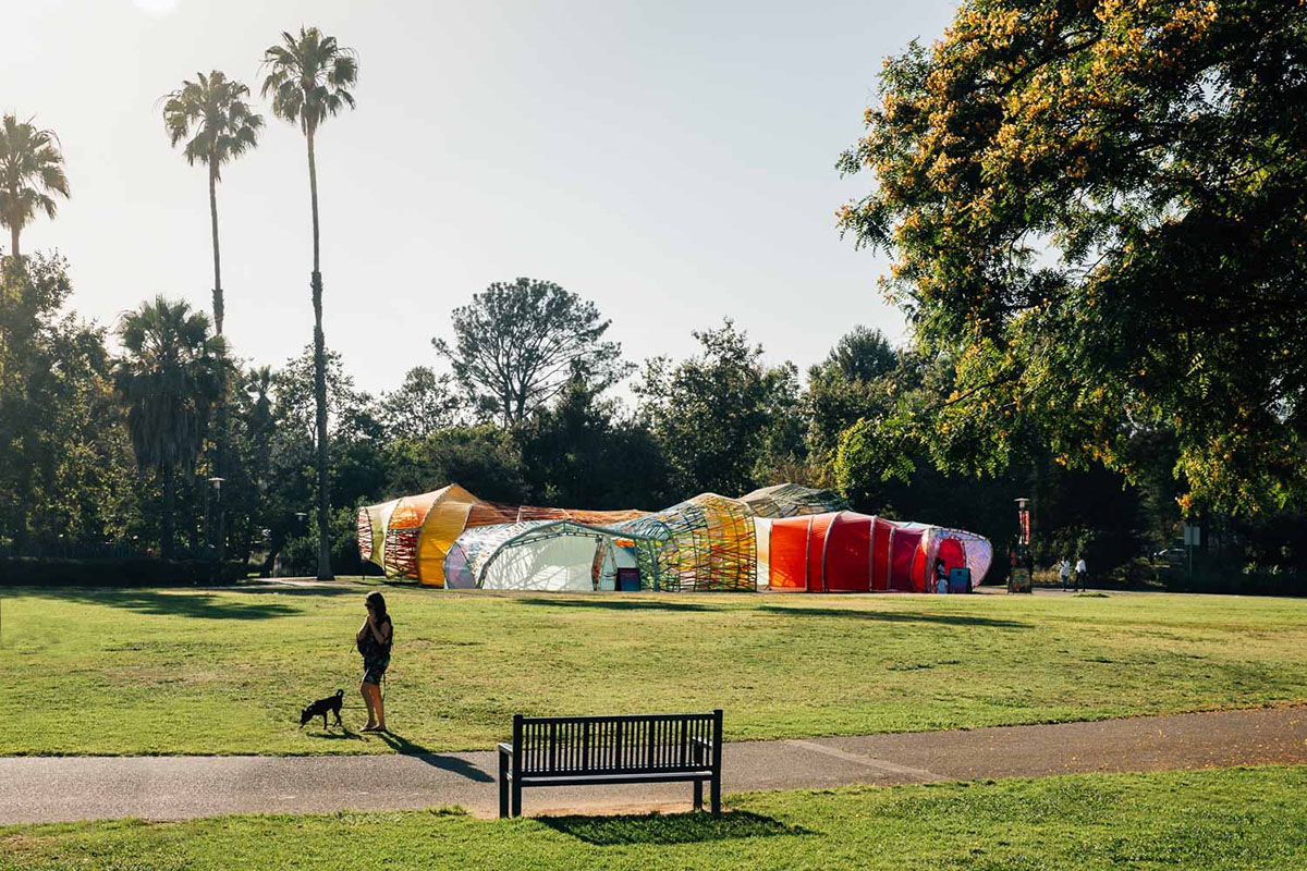 Selgascano's Serpentine Pavilion rebuilt in Los Angeles celebrating Second Home's new location