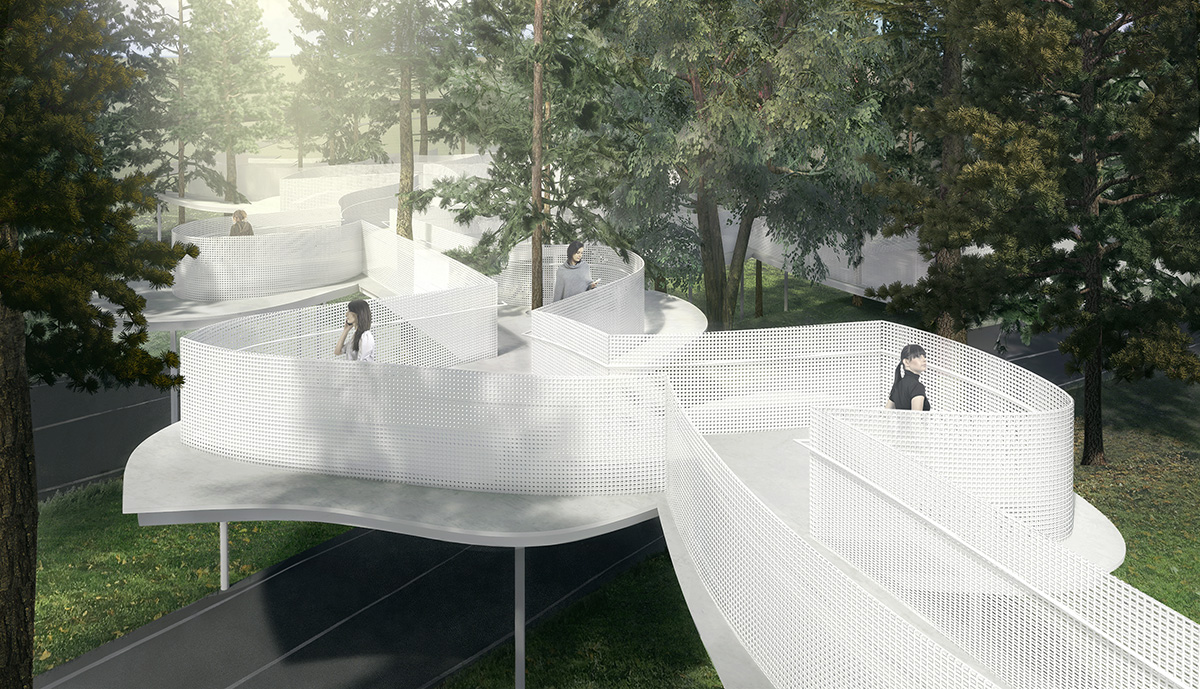 Architects propose sculptural footbridges in Latvia's Gauja National Park