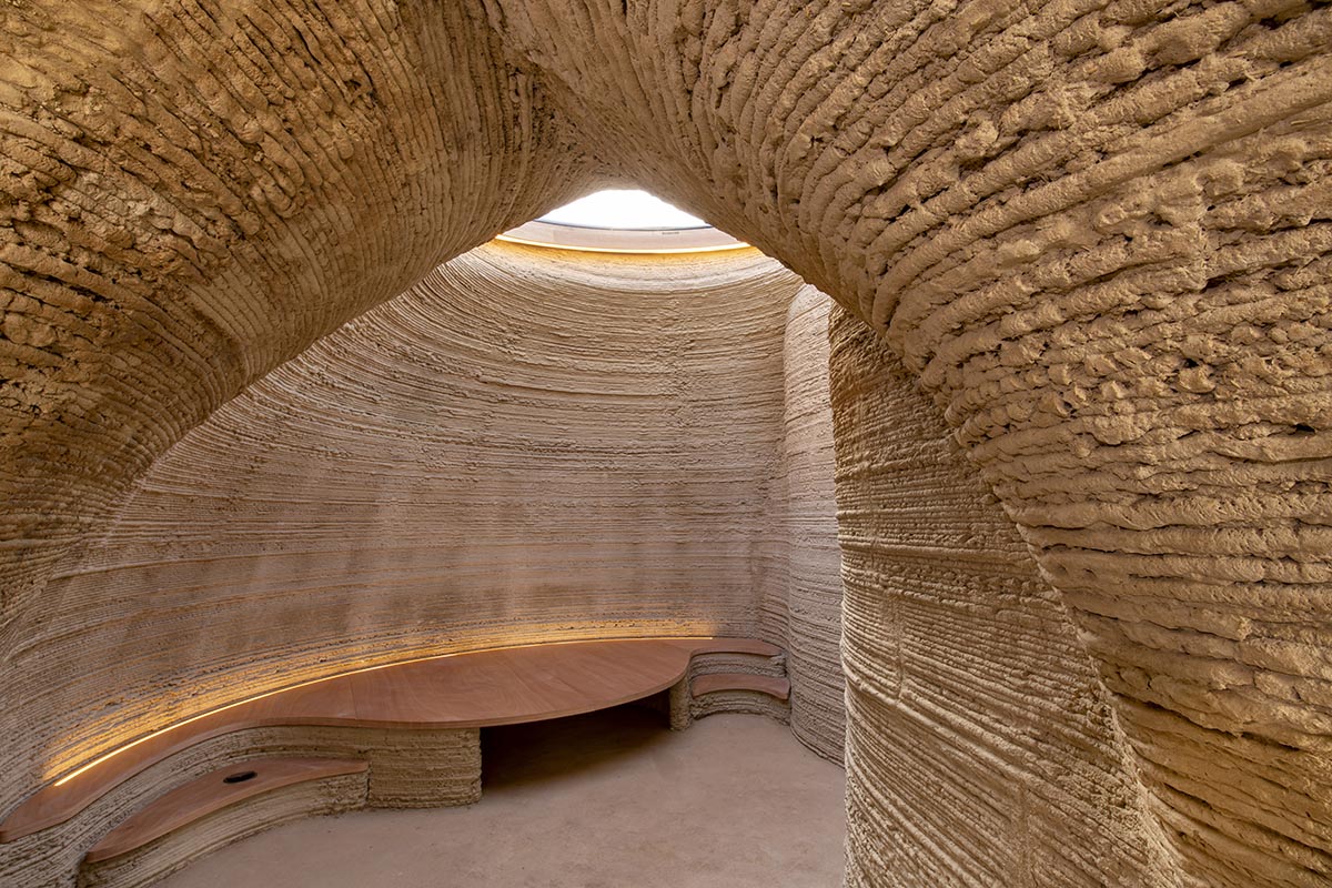 Mario Cucinella Architects and WASP built world's first 3D printed house made of local raw earth