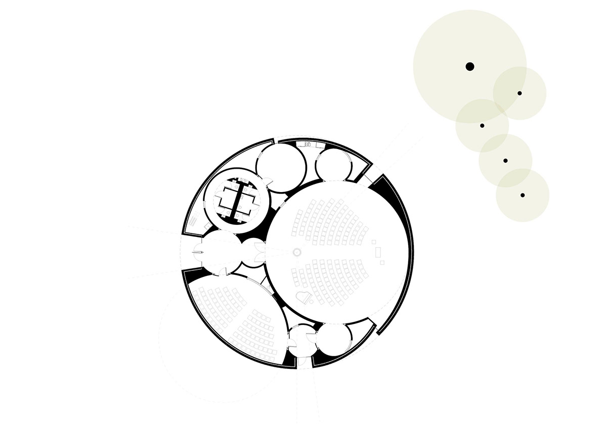 Trahan Architects designs chapel with interconnected circular rooms for Loyola University