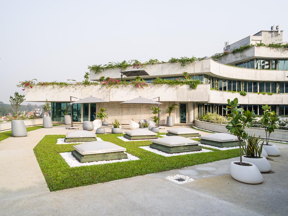 The new headquarters of Orange Village in Abidjan, Côte d'Ivoire by Koffi & Diabaté Architects