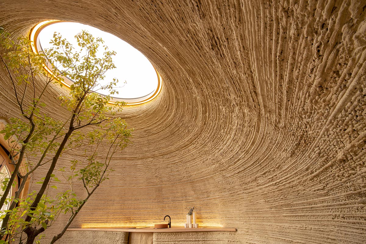 Mario Cucinella Architects and WASP built world's first 3D printed house made of local raw earth