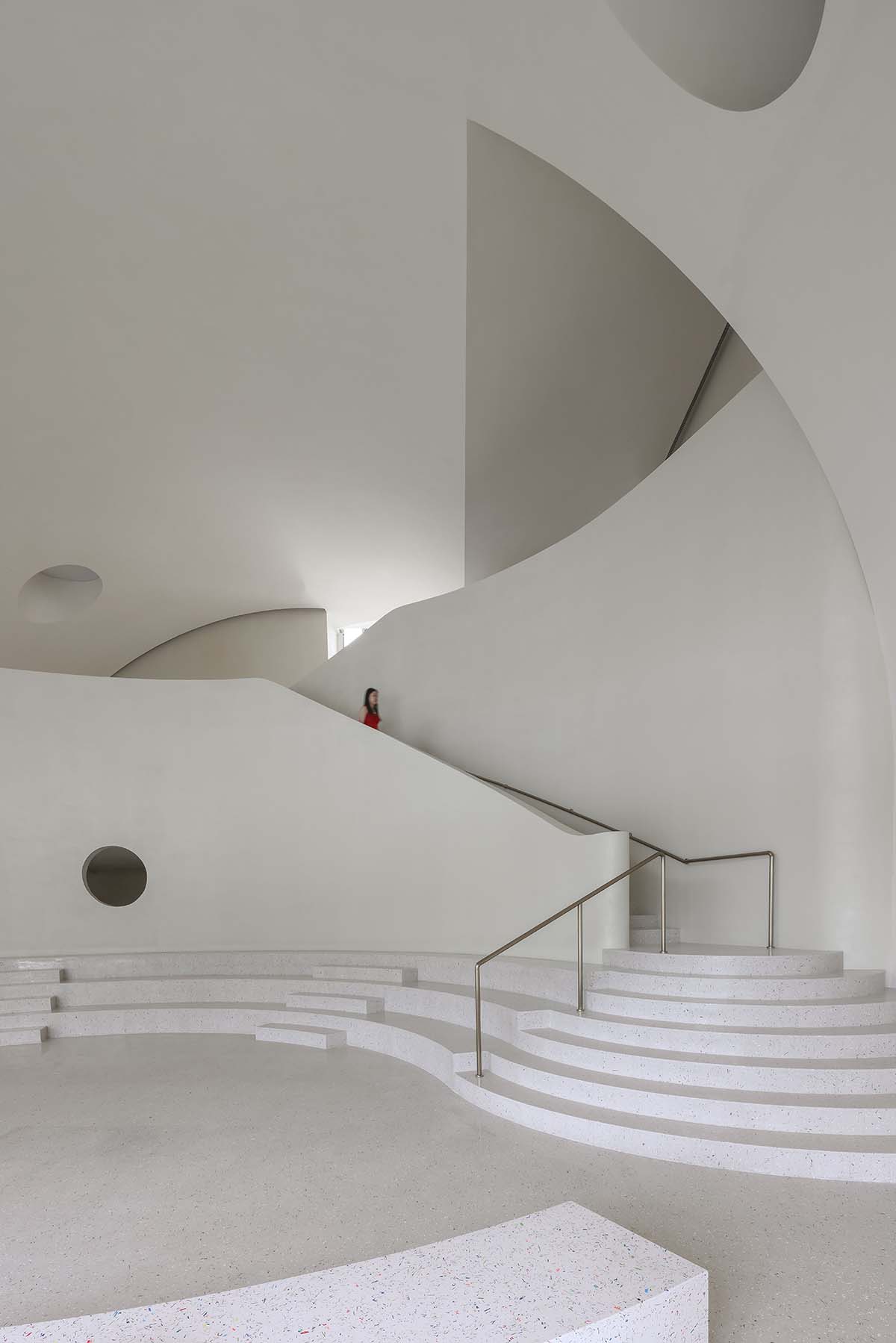 Wutopia Lab built an art gallery enveloped by Ferrari membranes to resemble