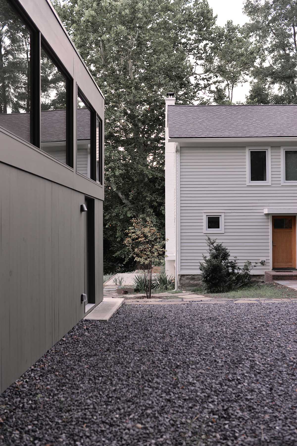 An artist's studio floats and illuminates in the landscape in Germantown