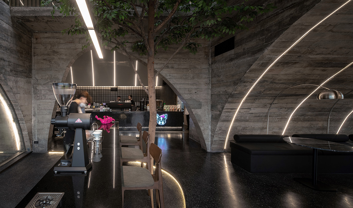 French Kitsch III is a cathedral-like cafe in Thailand that features imperfect arches