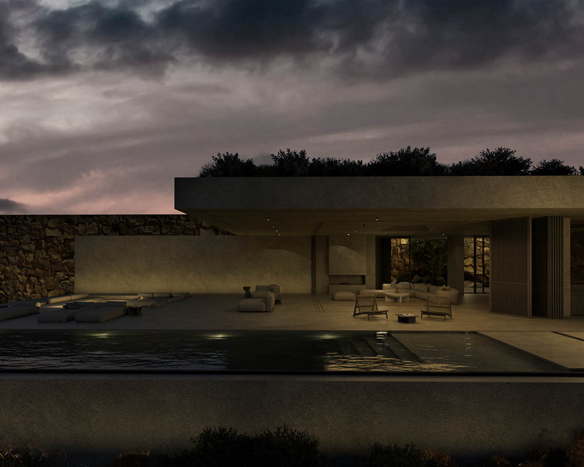 ONUS Architecture Studio designs a net-zero residence embedded in the cycladic terrain in Greece 