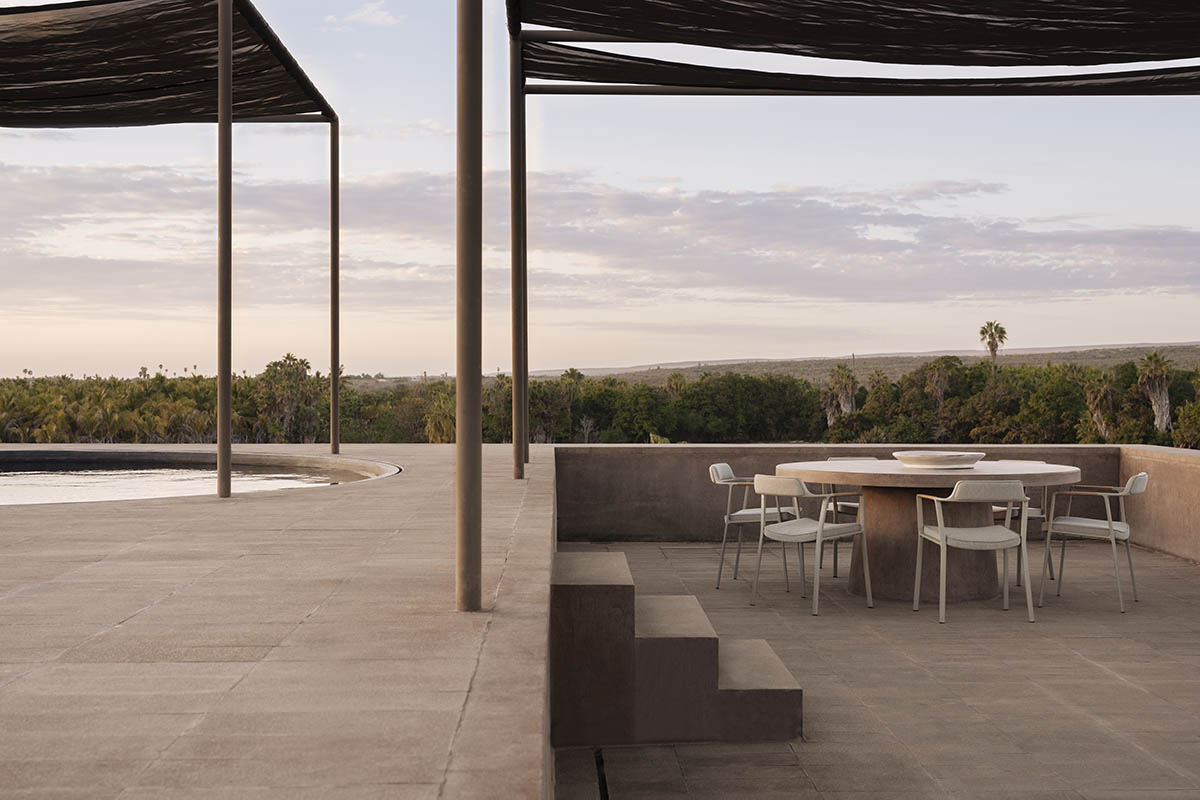 Rammed earth guesthouse by PPAA blends Mexican and Danish influences in Todos Santos