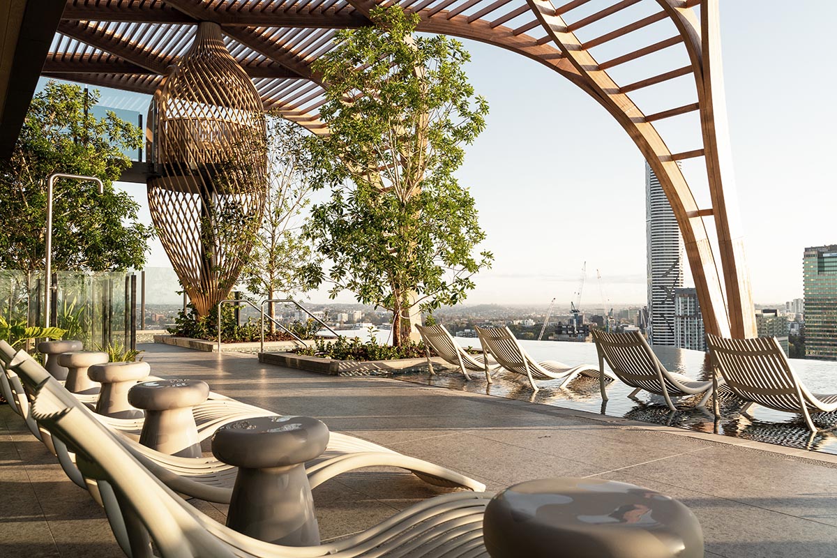 Koichi Takada Architects completes skyscraper featuring organic and meandering façade in Brisbane