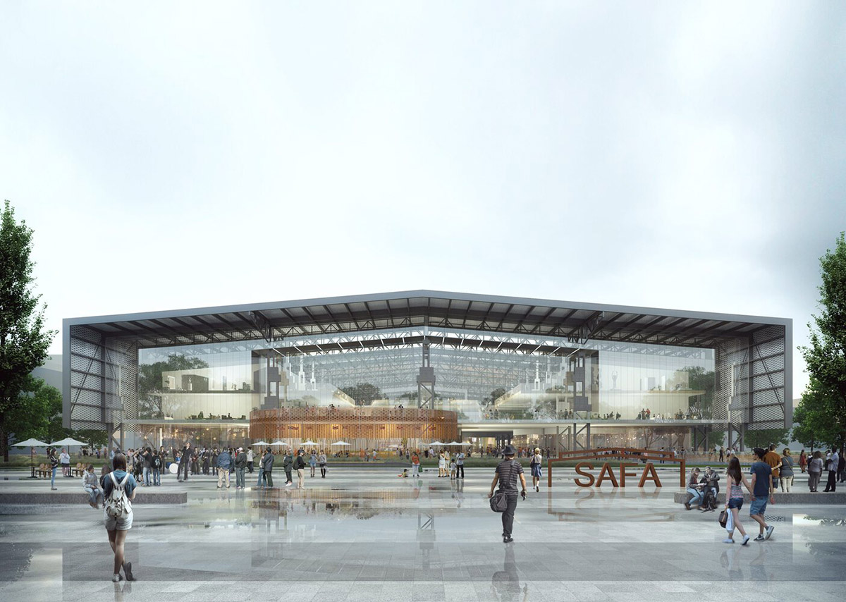 gmp converts disused stainless steel factory turned into art academy in Shanghai