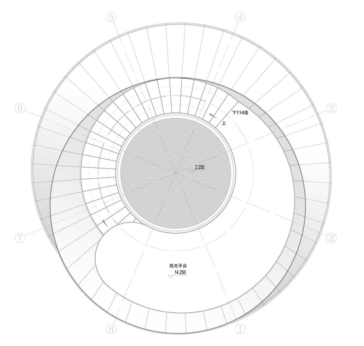 Doarchi designs spiral tower that allows visitors to explore the untouched nature while moving inside