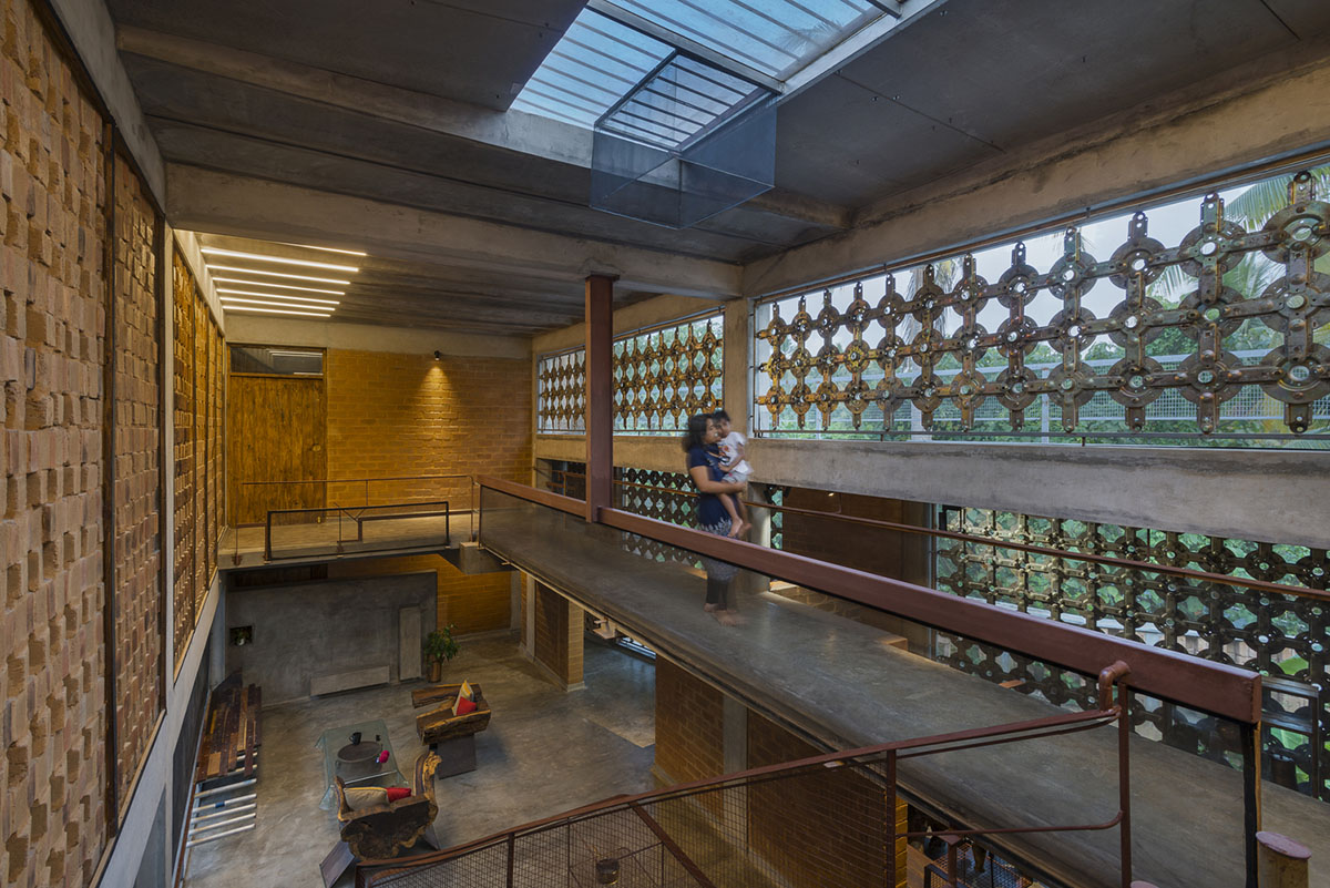 Curvaceous bamboo element changes the soul of this private residence designed by Wallmakers in India