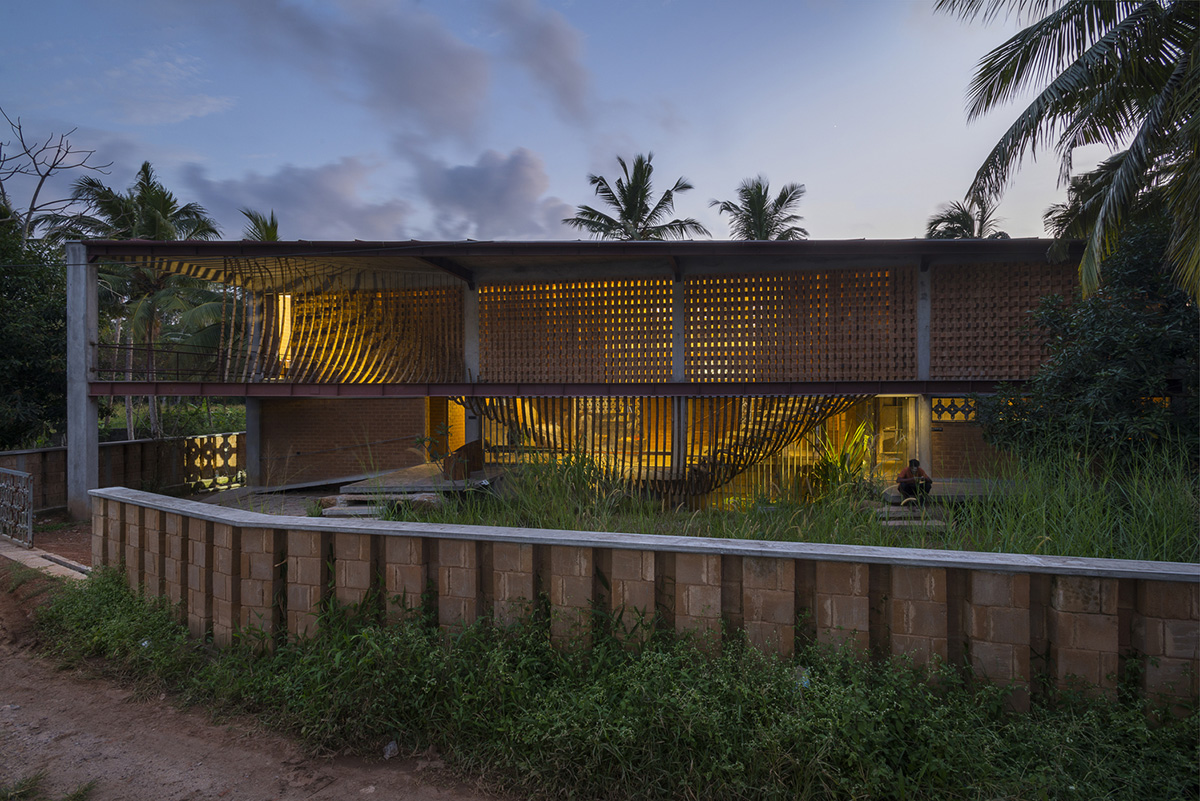 Curvaceous bamboo element changes the soul of this private residence designed by Wallmakers in India