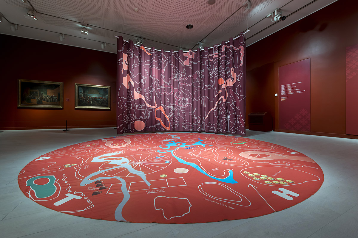 Curator Mariana Pestana and Director Deniz Ova highlight details for Istanbul Design Biennial