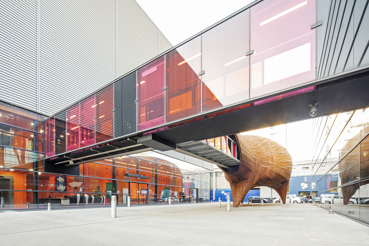 Late architect Will Alsop-designed Neuron Pod education centre opened in Whitechapel