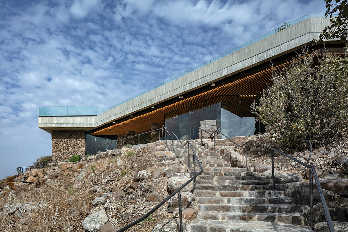 Raz Architects built this visitor center as mediational structure in an ...