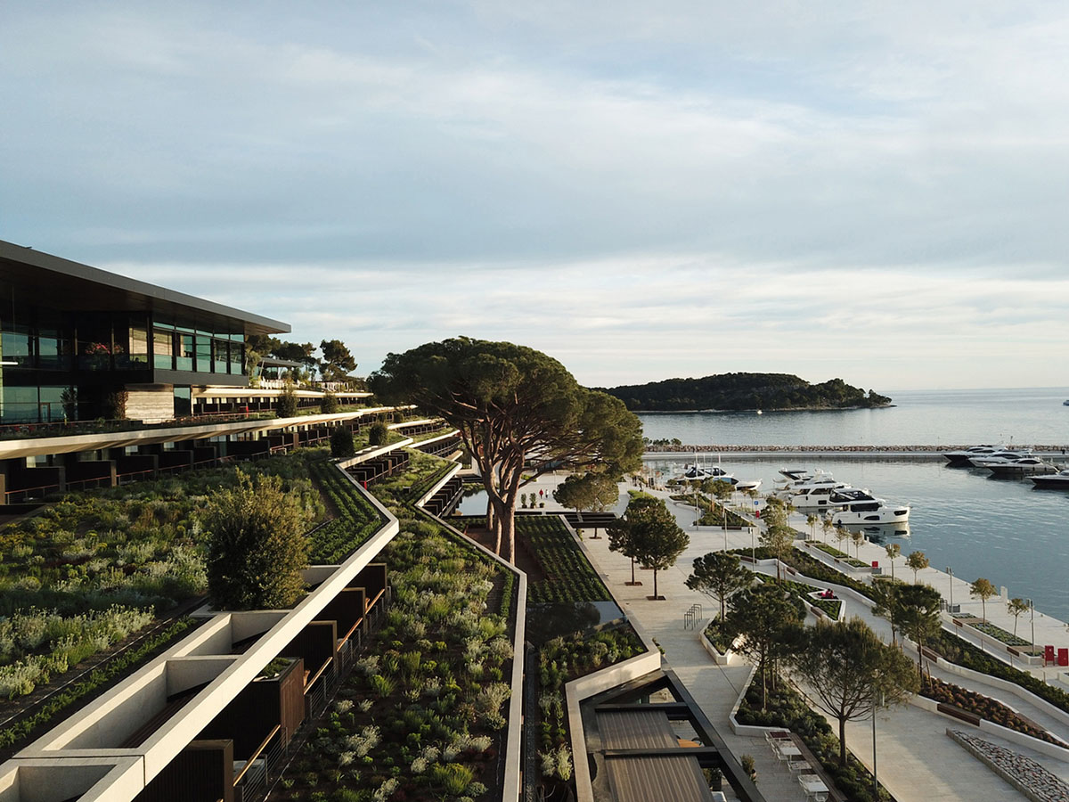 3LHD completes hotel with terraces filled with Mediterranean gardens and water areas in Croatia