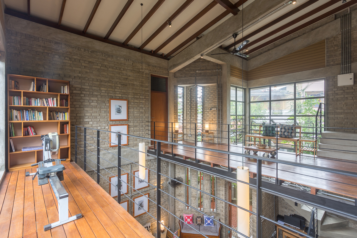 Chinthaka Wickramage Associates built Pagoda House with protruding facade in Sri Lanka
