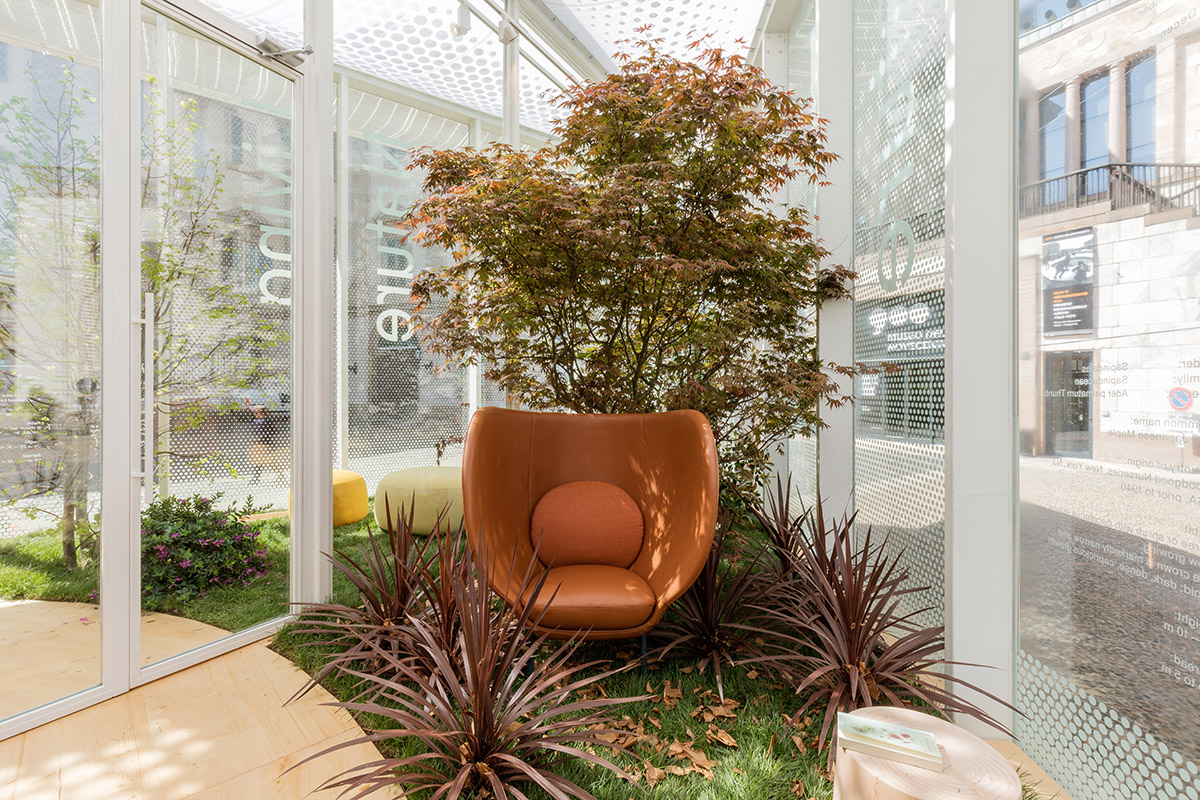 Carlo Ratti Associati built garden pavilion for four seasons at Milan Design Week