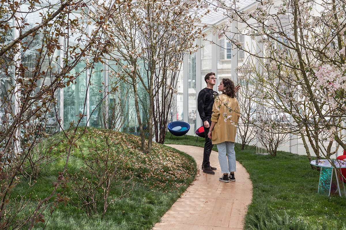 Carlo Ratti Associati built garden pavilion for four seasons at Milan Design Week