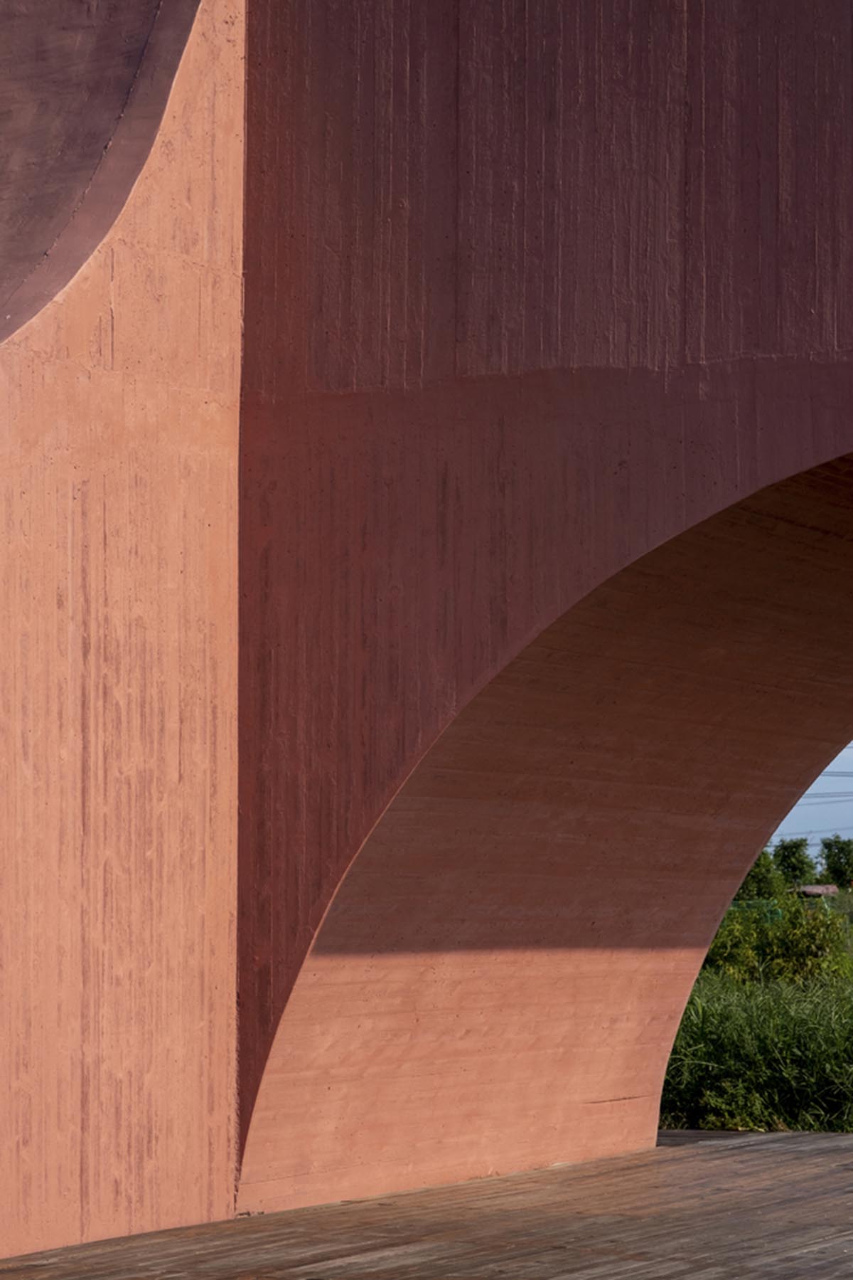 Atelier Xi built mini pavilion that is inspired by peach blossoms in rural area of Jiaozuo, China