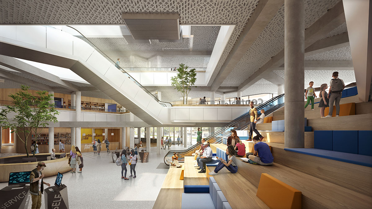 Powerhouse Company, Atelier Oslo и Lundhagem возродят культовую Центральную библиотеку Роттердама 