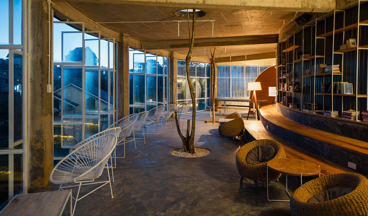 G+ Architects completes all-white circular L00P Boutique Hotel and Café in Vietnam