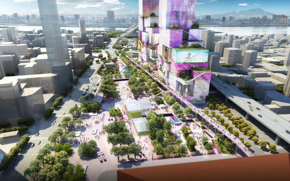 MVRDV's new twin towers will revitalise central Taipei with a pile of blocks and media fa&ccedil;ades