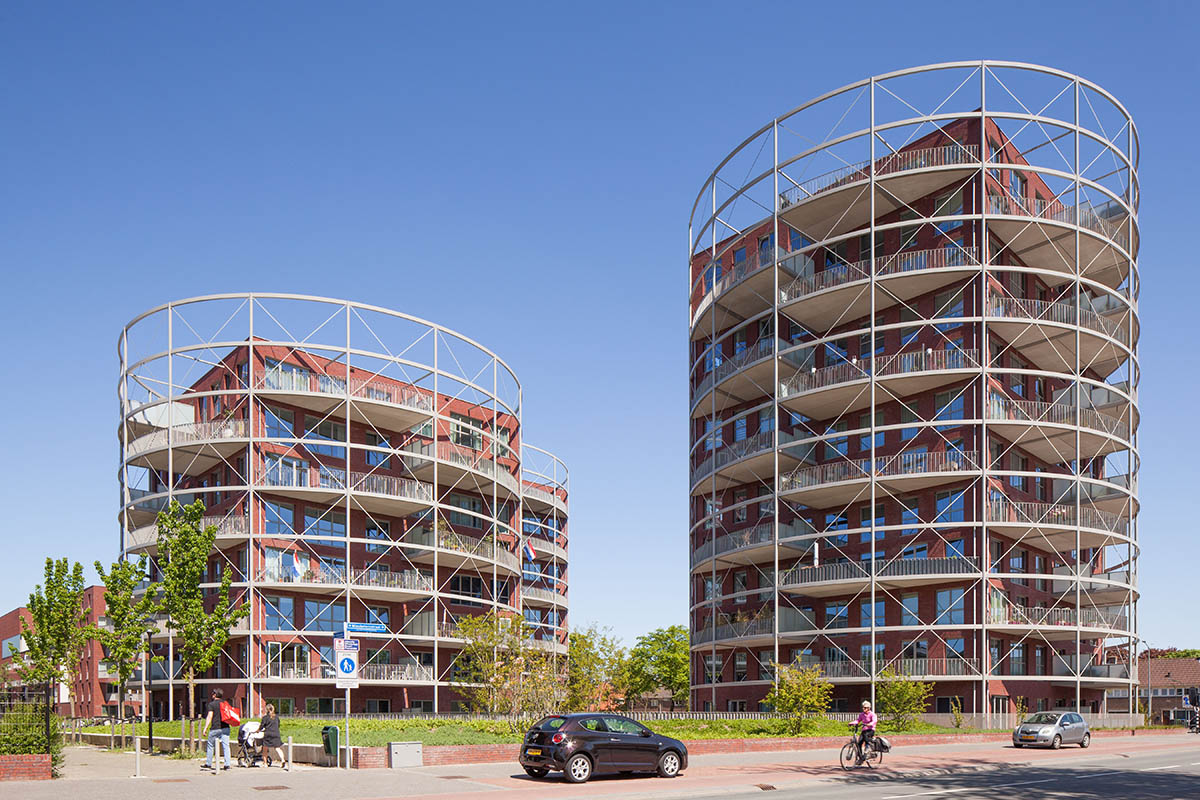 Mecanoo completes Villa Industria with red-brown bricks in a former gasworks site of Hilversum