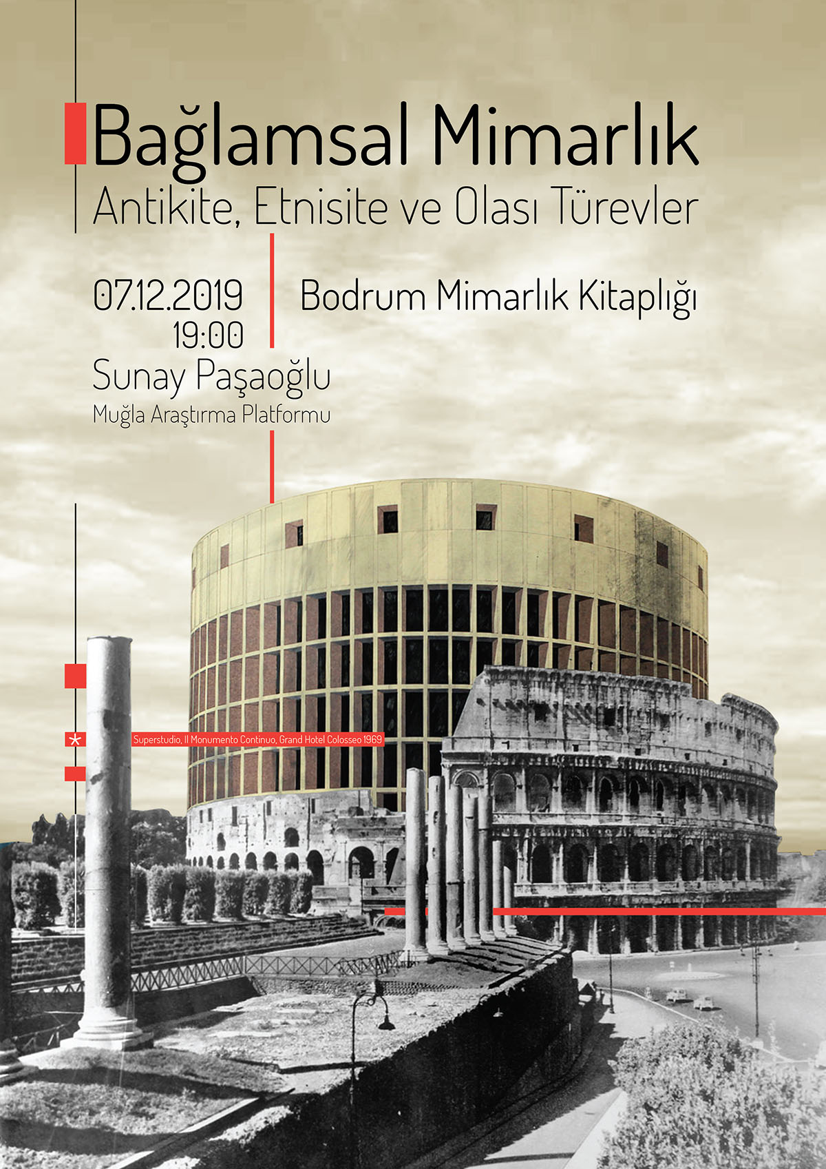 Sunay Paşaoğlu to give a lecture on December 7 at Bodrum Architecture Library