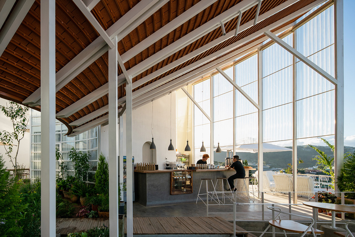 G+ Architects completes all-white circular L00P Boutique Hotel and Café in Vietnam