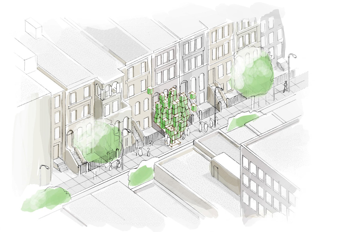 Framlab proposes modular community-based urban farming system in Brooklyn