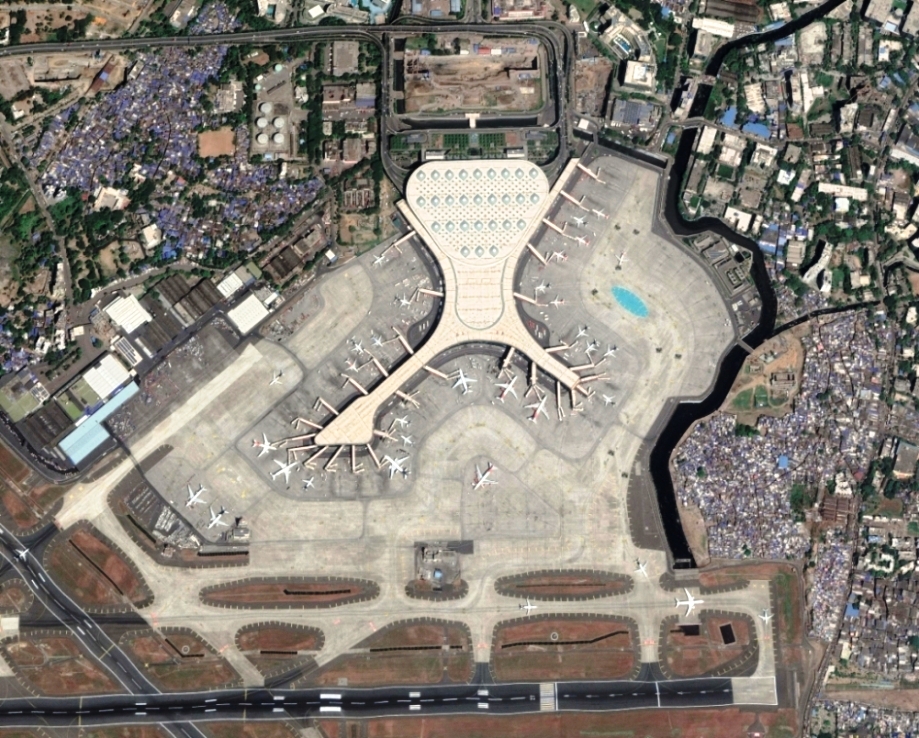 Chhatrapati Shivaji International Airport Aerial View