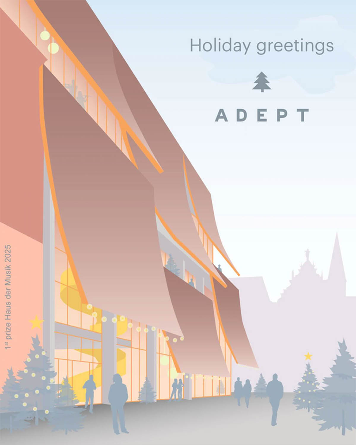 The Christmas Cards crafted by architects radiate a powerful message of creativity and inspiration