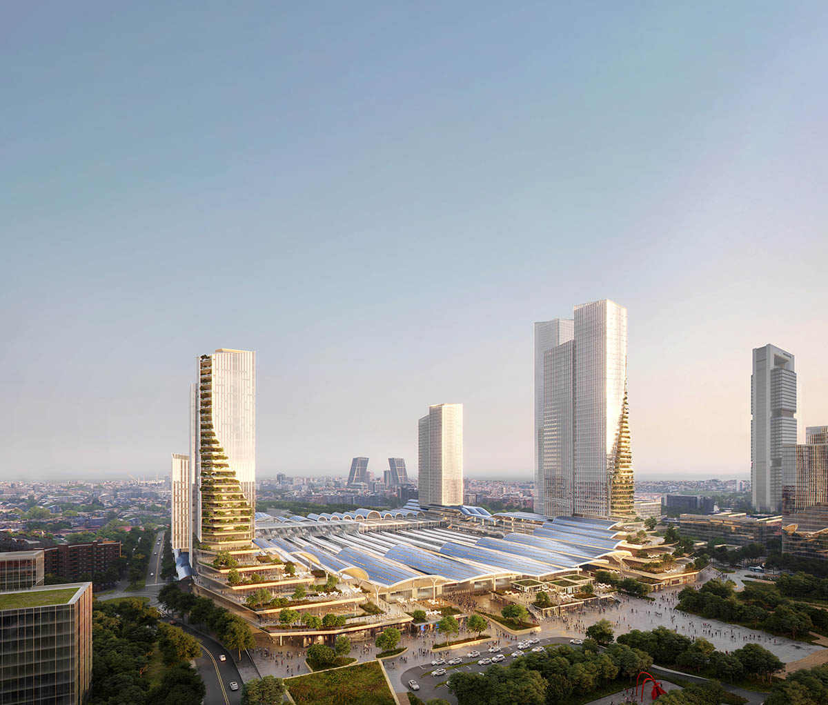 UNStudio and b720 Arquitectura win competition to remodel Madrid-Chamartín Station in Spain