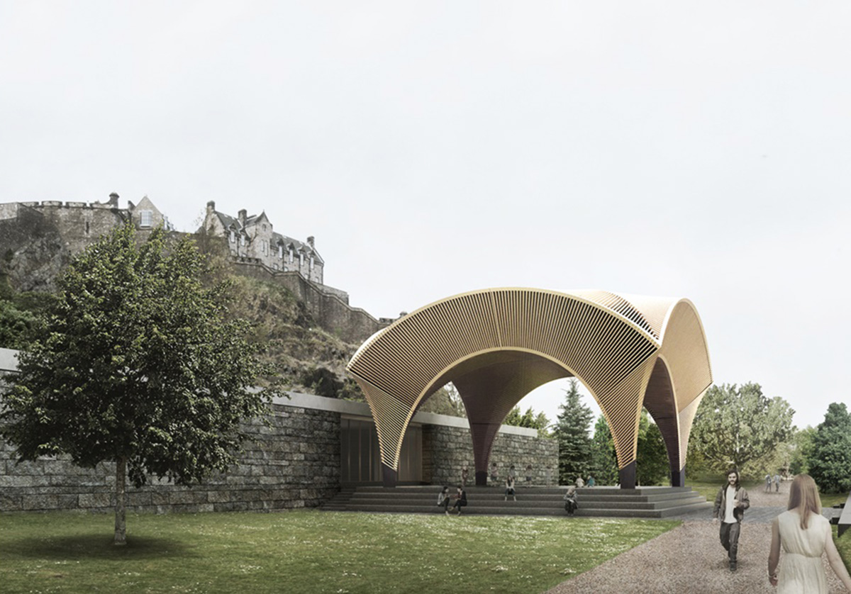 Concept designs unveiled for Ross Pavilion Design In Edinburgh