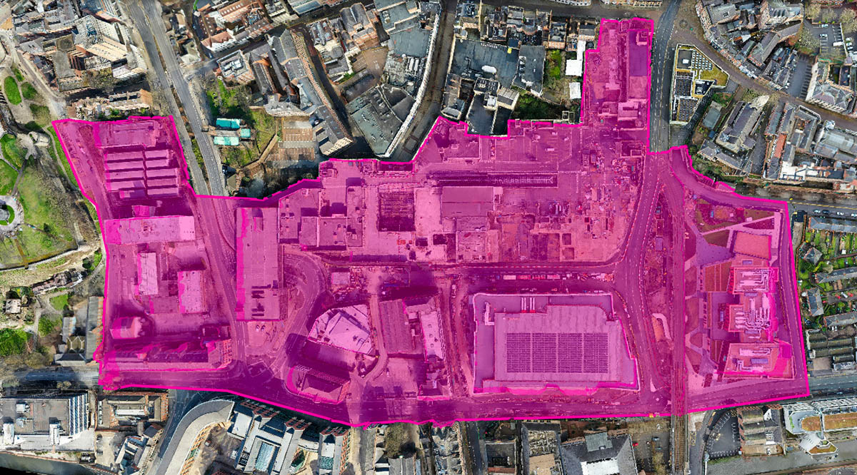 Heatherwick Studio uses ruins of partly demolished shopping centre to bring new vision to Nottingham