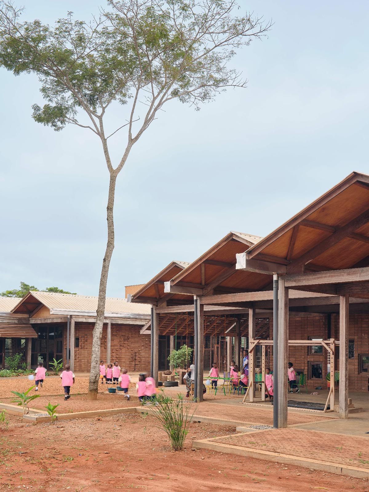 Urbanitree reimagines a kindergarten informed by ancestral African architecture in Cameroon