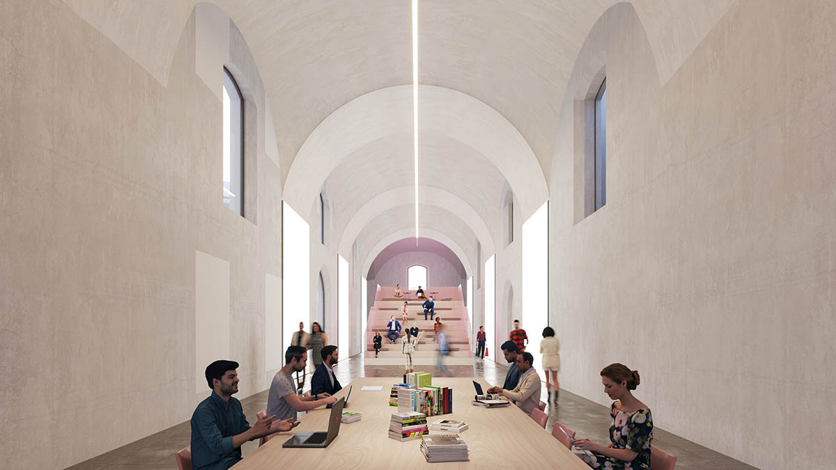 CRA and Italo Rota turn an 18th-century hospital complex into a cultural hub with kinetic roof