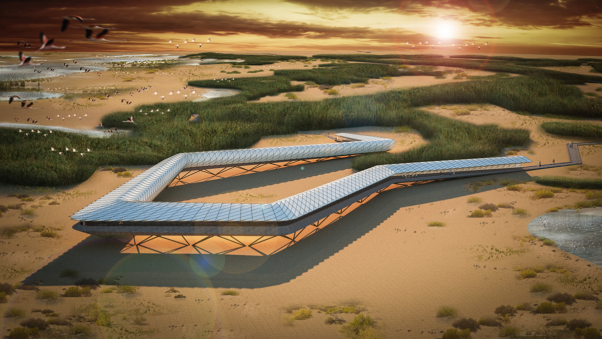 Abu Dhabi Flamingo Observation Tower competition winners announced