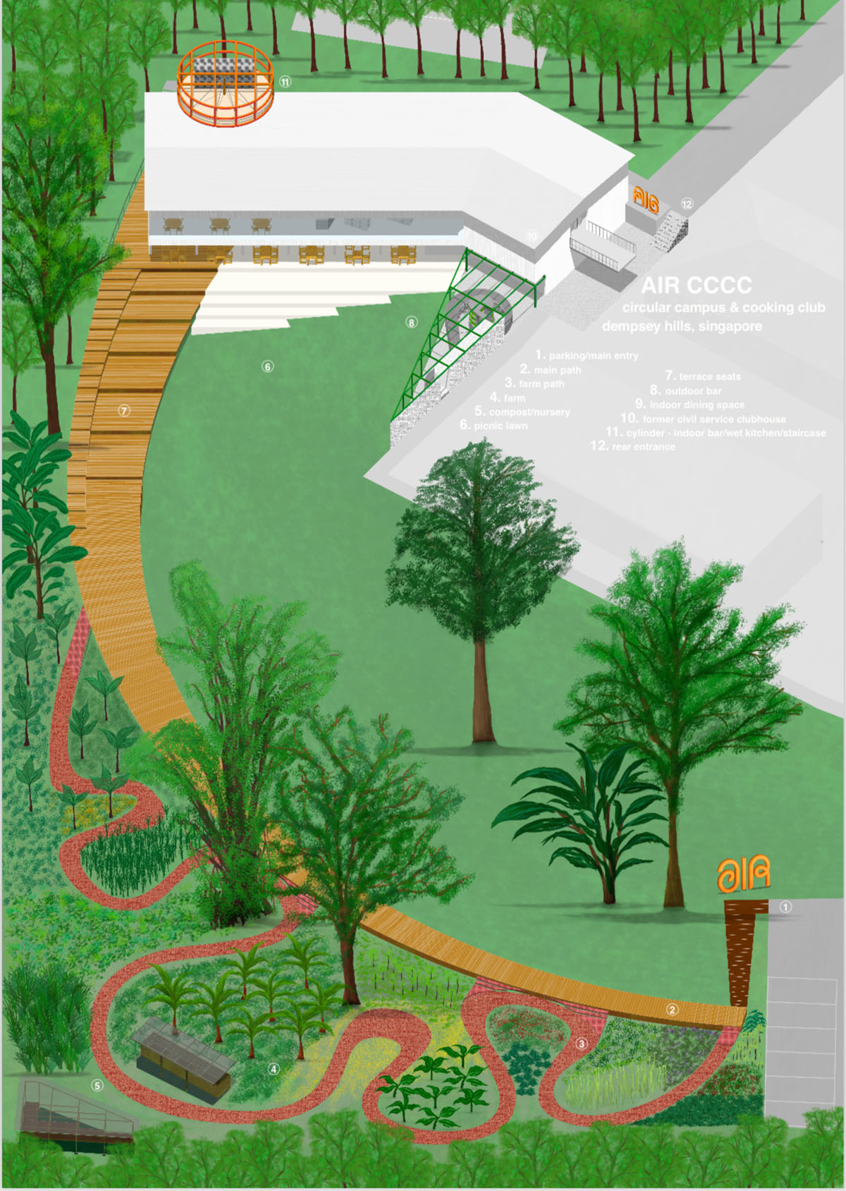 OMA completes AIR Circular Campus and Cooking Club in Singapore