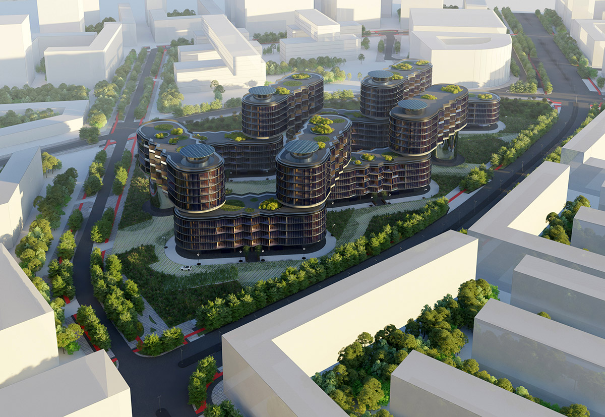 Architects of Invention reveals its competition entry for SBERCITY residential complex in Moscow 