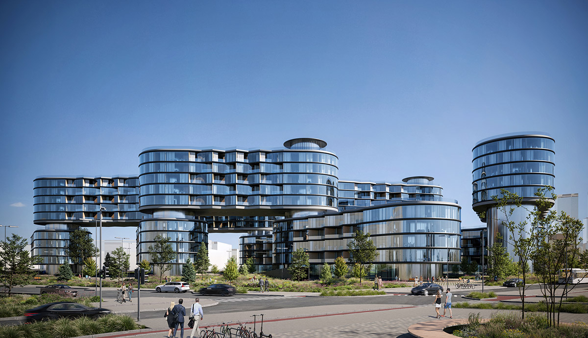 Architects of Invention reveals its competition entry for SBERCITY residential complex in Moscow 