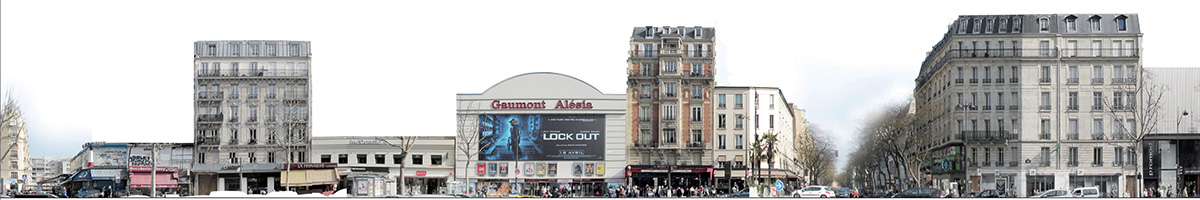 Manuelle Gautrand showcases films on the folded interactive screen for Paris’ historic building